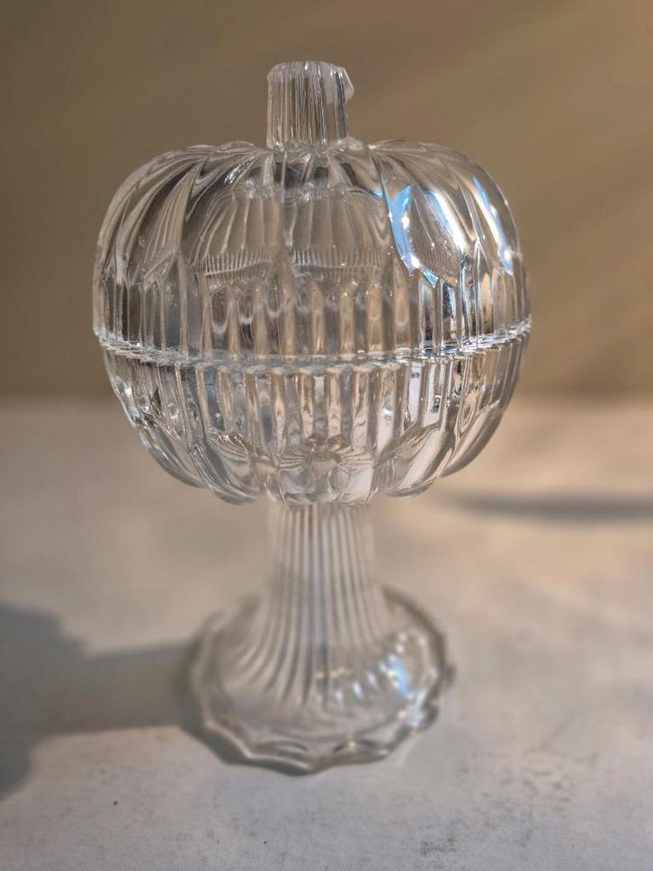 pot à sucre et/ou à bonbons en verre découpé, Antiquités & Art, Antiquités | Verre & Cristal, Envoi