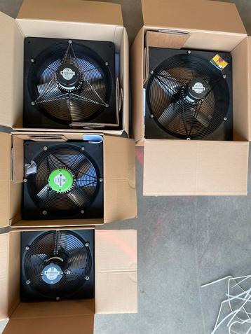 Grote partij ventilatoren (alles nieuw in verpakking) beschikbaar voor biedingen