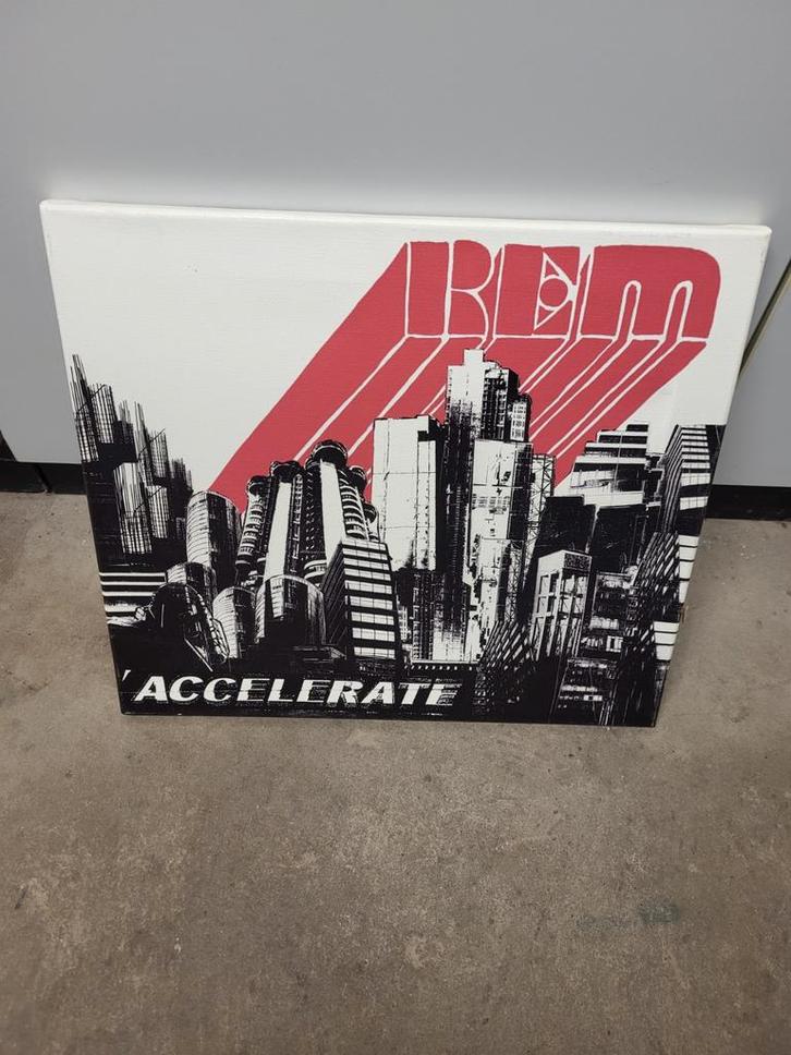 REM 2 tableaux Accelerate., Collections, Musique, Artistes & Célébrités, Enlèvement