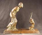 Groot antiek bronzen sculptuur uit Parijs, Ophalen of Verzenden