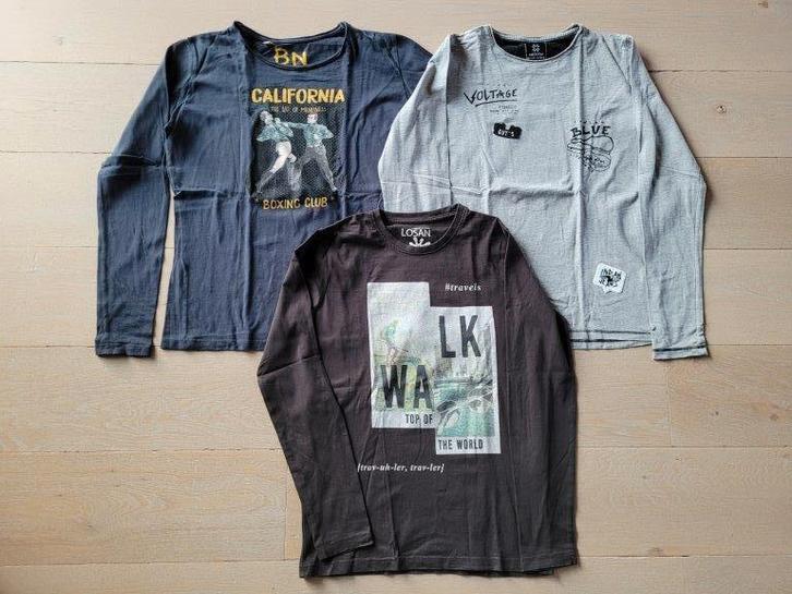 Pakket longsleeves merkkleding 16 jaar, Kinderen en Baby's, Kinderkleding | Maat 176, Zo goed als nieuw, Jongen, Shirt of Longsleeve
