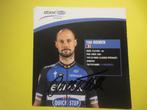 wielerkaart  team quick step tom boonen   signe, Sport en Fitness, Verzenden, Zo goed als nieuw