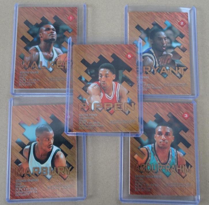 1996 Edge game used basketball card set - Kobe Rookie year !, Sport en Fitness, Basketbal, Zo goed als nieuw, Overige typen, Verzenden