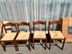 Italiaanse vintage  eetkamerstoelen 6 stuks., Antiek en Kunst, Ophalen