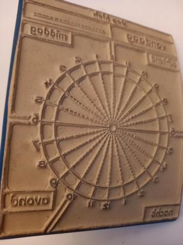 Oude schoolstempel - Steppe - dag klok - vintage beschikbaar voor biedingen