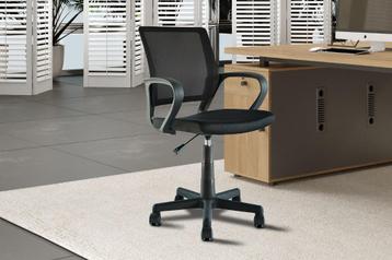 HH. Zwart Bureaustoelen NIEUW NU PROMO + Gratis Levering beschikbaar voor biedingen