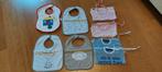 Slabbetjes, 4 met klittenband en 4 met touwtjes om te binden, Kinderen en Baby's, Ophalen, Gebruikt