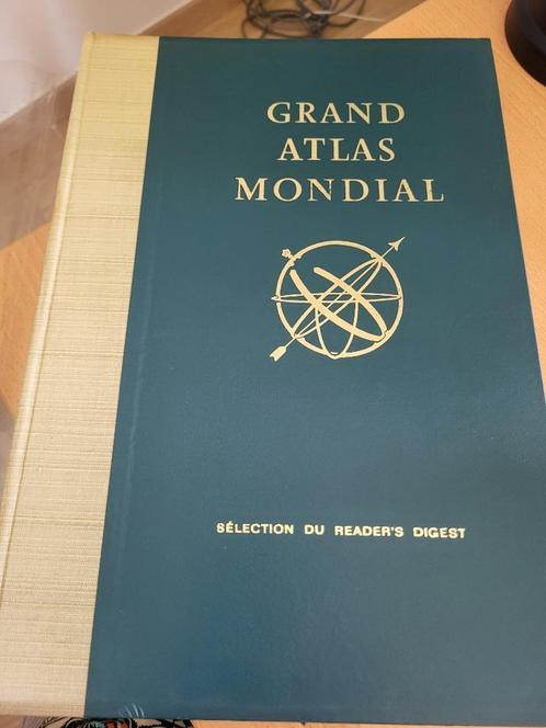 GRAND ATLAS MONDIAL Sélection du Reader's Digest, Boeken, Atlassen en Landkaarten, Zo goed als nieuw, Overige typen, Wereld, 1800 tot 2000