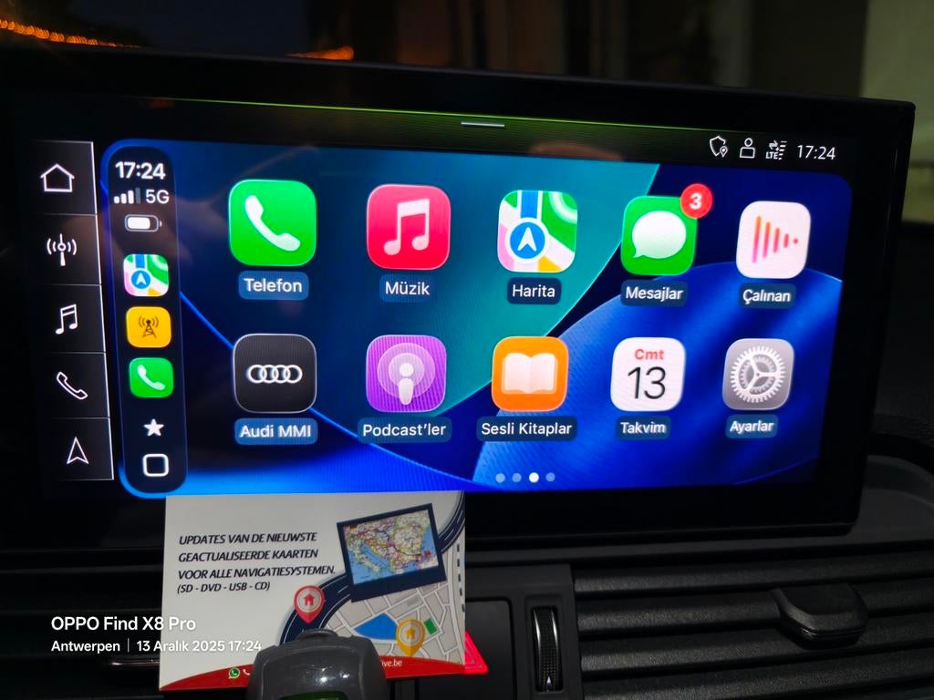CARPLAY SANS FIL AUDI MIB3, Autos : Divers, Autoradios, Comme neuf, Enlèvement
