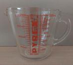 Maatbeker pyrex 1 liter., Huis en Inrichting, Ophalen of Verzenden, Kom(men), Effen, Glas