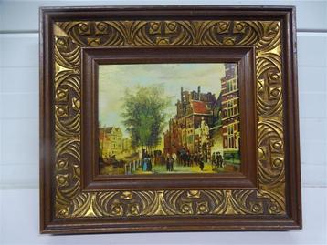 A6233. Schilderij Reproductie Oudezijds Voorburgwal Cornelis beschikbaar voor biedingen