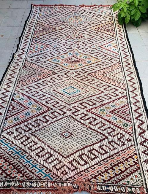 Prachtig Marokkaanse berber kilim kelim, Huis en Inrichting, Stoffering | Tapijten en Vloerkleden, Gebruikt, Ophalen of Verzenden