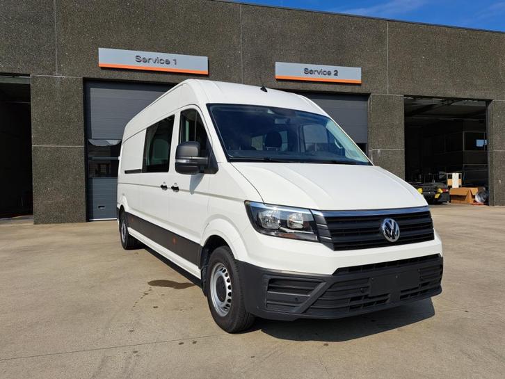 Volkswagen Crafter - 2.0 TDi dub. cabine 6 + 1 zitpl - H3L4, Auto's, Bestelwagens en Lichte vracht, Bedrijf, Te koop, Achteruitrijcamera