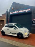 Fiat 500 Sport GPS/Airco/Notebook, Leder en Stof, Wit, Bedrijf, Handgeschakeld