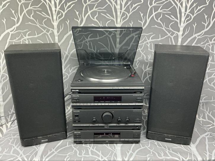 Volledige vintage Philips stereoketen in perfecte staat., Audio, Tv en Foto, Stereoketens, Zo goed als nieuw, Philips, Ophalen