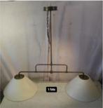 Mooie Retro Metalen dubbele Hanglamp, Ophalen, Zo goed als nieuw, Metaal