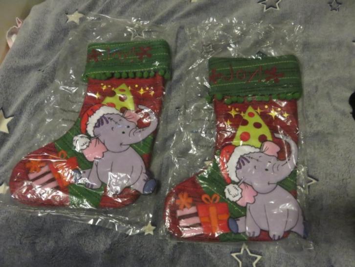 2 nieuwe Kerstsokken Winnie de Poeh - Lollifant - Disney, Verzamelen, Disney, Nieuw, Overige typen, Winnie de Poeh of vrienden