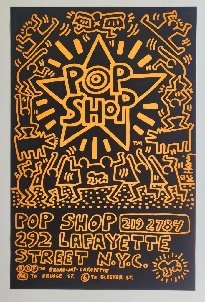 Keith Haring - Pop-Shop affiche, Antiek en Kunst, Kunst | Litho's en Zeefdrukken, Verzenden