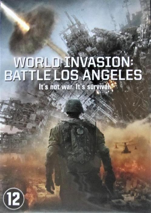 DVD- ACTIE/S. F.- WORLD INVASION: BATTLE LOS ANGELES, Cd's en Dvd's, Dvd's | Actie, Zo goed als nieuw, Actiethriller, Alle leeftijden