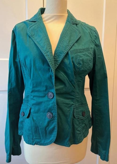 Groene Blazer Essentiel Antwerp - maat 42, Kleding | Dames, Jasjes, Kostuums en Pakken, Zo goed als nieuw, Jasje, Maat 42/44 (L)