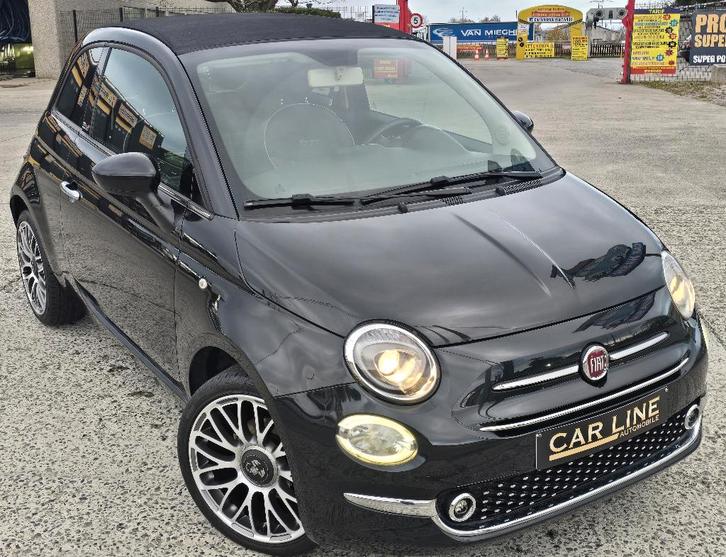 FIAT 500 CABRIO 1.2 I 2020 AIRCO/NAVI/CRUISE/JA17"/EURO 6, Auto's, Fiat, Bedrijf, Te koop, 500C, ABS, Airbags, Airconditioning