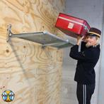 2x Vintage 70s NS Hondekop (Mat 54) bagagerekken treincoupe, Ophalen of Verzenden, Metaal