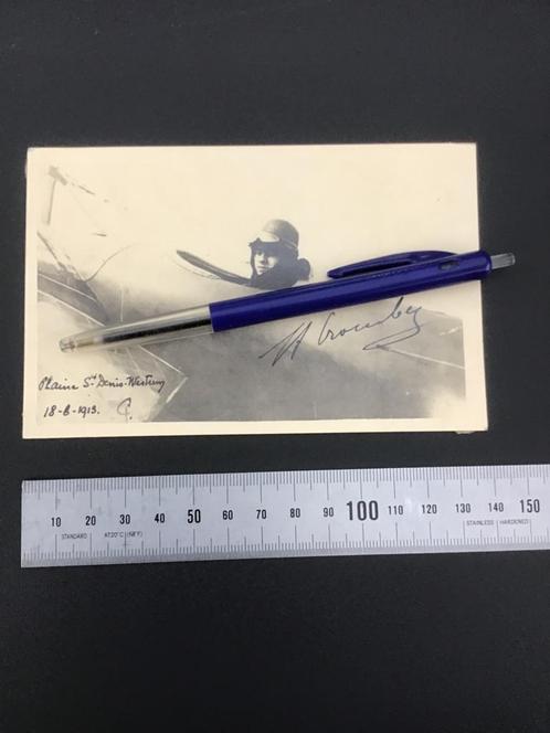 Originele foto Belgisch piloot Henri Crombez pré WO1 uniek, Verzamelen, Foto's en Prenten, Zo goed als nieuw, Foto, Ophalen of Verzenden
