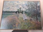 Ingekaderde Digitale Print Monet Wandeling rond Argenteuil, Ophalen, 125 cm of meer, Print, 75 cm of meer