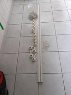 2 gordijnstok en toebehoren, alles 15 euro, Huis en Inrichting, Ophalen, Gebruikt, Wit