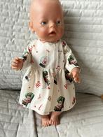 338. Babyborn: Nieuw jurkje met kerstmannetjes, Kinderen en Baby's, Speelgoed | Poppen, Ophalen of Verzenden, Nieuw, Babypop