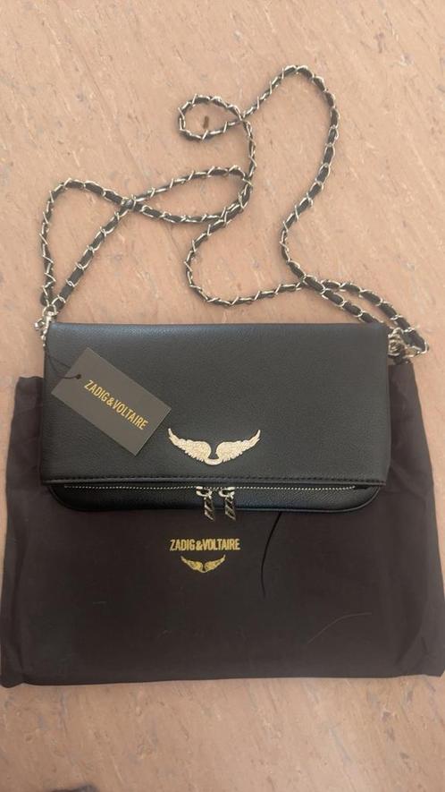 Sac zadig argenté, Handtassen en Accessoires, Tassen | Damestassen, Nieuw, Avondtasje, Zwart, Verzenden