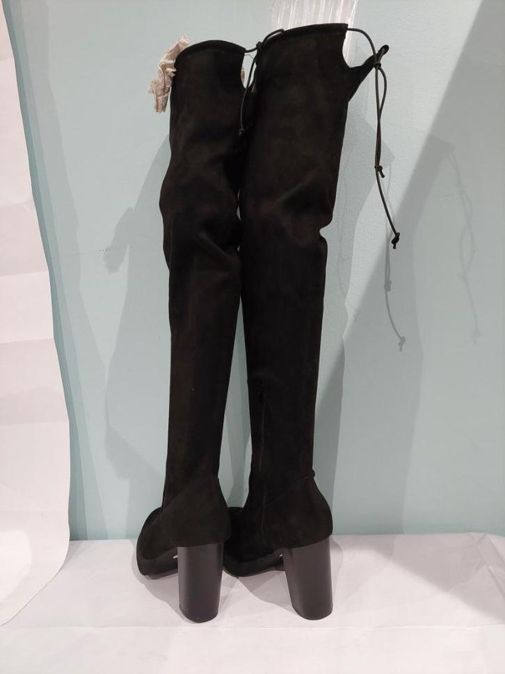 613C* sexy zwarte dijhoge laarzen (41), Kleding | Dames, Schoenen, Nieuw, Hoge laarzen, Zwart, Verzenden