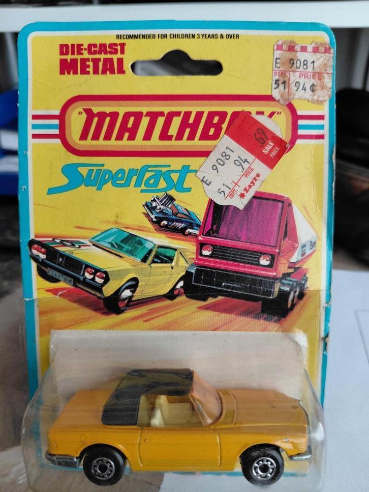 Matchbox 6e Mercedes 350L in kaart blister, Hobby en Vrije tijd, Modelauto's | Overige schalen, Zo goed als nieuw, Auto, Ophalen of Verzenden