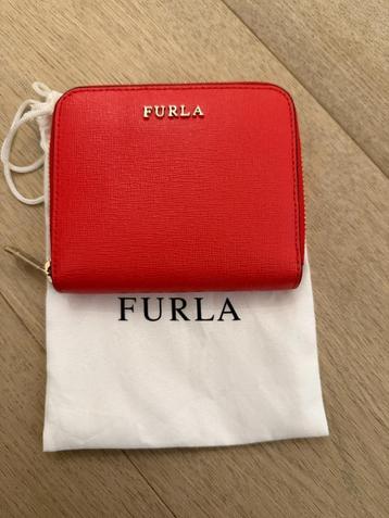 Furla lederen portemonnee, NIEUW koraalkleur beschikbaar voor biedingen