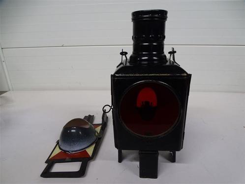 A5493 Vintage Duits Industrieele Spoorlamp - Incl Brander, Huis en Inrichting, Lampen | Losse lampen, Gebruikt, Ophalen of Verzenden