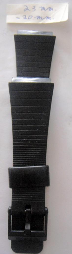 Bracelet sport fin et strié en silicone, 20 mm, NEUF, Handtassen en Accessoires, Armbanden, Nieuw, Staal, Zilver, Ophalen of Verzenden