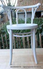Retro vintage antieke oude armstoel caféstoel geschilderd, Ophalen of Verzenden