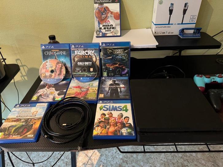 Playstation 4 met 2 consoles en spellen, Games en Spelcomputers, Spelcomputers | Sony PlayStation 4, Zo goed als nieuw, Original