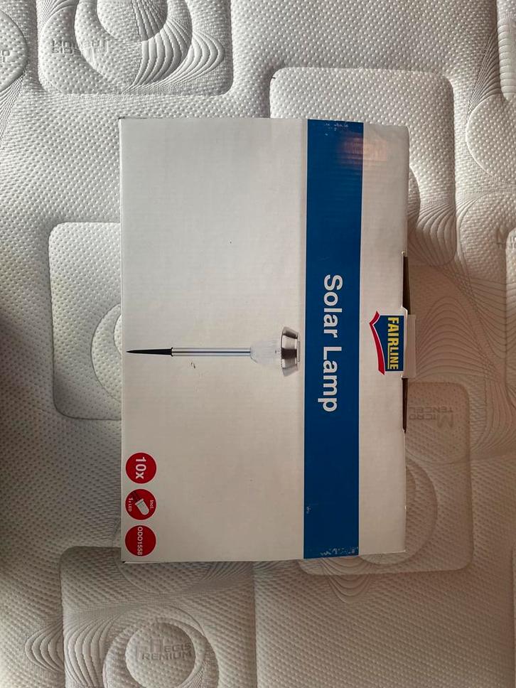 Lampes de jardin à LED solaires  (nouvelle), Jardin & Terrasse, Éclairage extérieur, Neuf, Acier, Énergie solaire, LED, Enlèvement