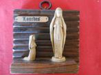 Pendentif debout en bois de Lourdes Maria Bernadette, Antiquités & Art, Enlèvement ou Envoi