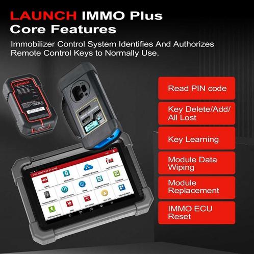 Launch X431 IMMO plus sleutels programmeren vvdi xhorse, Auto diversen, Autogereedschap, Nieuw, Ophalen of Verzenden