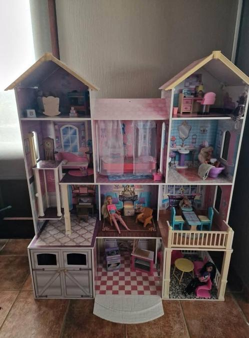 Maison de poupée Kidkraft meublée, Kinderen en Baby's, Speelgoed | Poppenhuizen, Zo goed als nieuw, Accessoires, Ophalen