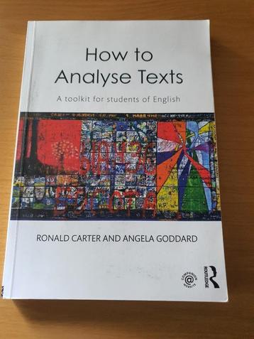 How to Analyse Texts: A toolkit for students of English beschikbaar voor biedingen