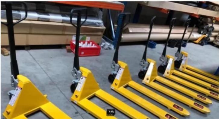 transpallet uit overstock, Doe-het-zelf en Bouw, Palletwagens en Pompwagens, Gebruikt, Ophalen
