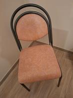 4 stoelen - metaal - kunstleder, Ophalen of Verzenden, Metaal