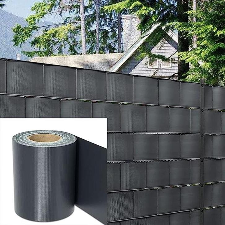 PVC Omheiningstrips 40 meter x 19 cm inkl 25 bevestigings s, Tuin en Terras, Gaas en Draad, Nieuw, Ophalen of Verzenden