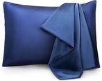set van 2 satijnen kussenslopen SNELLE GRATIS LEVERING, Huis en Inrichting, Woonaccessoires | Kussens, ENETIX, -, -, Nieuw