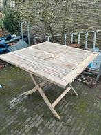 Tafel teak 75x75cm, Tuin en Terras, Ophalen, Gebruikt