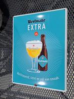 Reclame bord Trappist Westmalle Extra metaal 32x42cm  groot, Verzamelen, Biermerken, Ophalen of Verzenden, Zo goed als nieuw