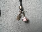 collier avec pendentif rose et hibou, Handtassen en Accessoires, Kettingen, Met hanger, Kunststof, Ophalen of Verzenden, Zo goed als nieuw